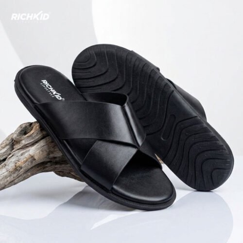 Cross Sandals Black