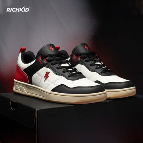 Red Black Kids Shoes