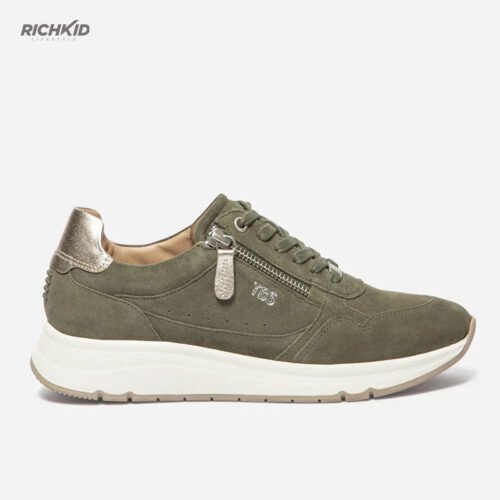 TBS Casual Shoes Olive Gold