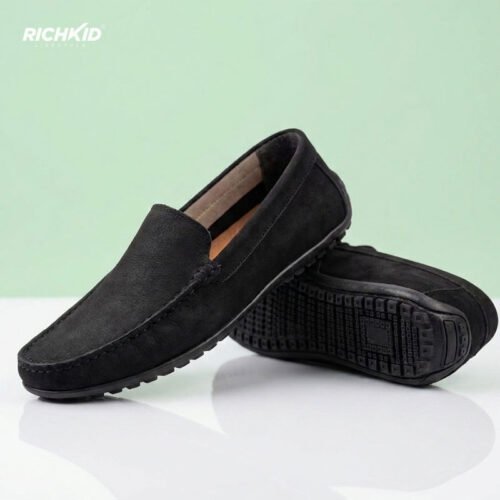 Premium Suede Leather Loafers Plain