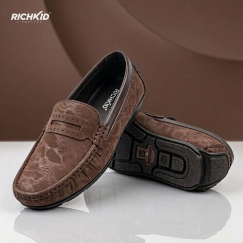 SoftShine Dot Loafer Chocolate