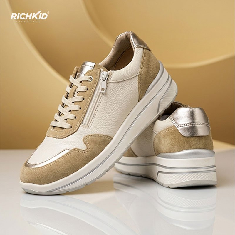 Women Casual Heel Shoes Brown - Image 2