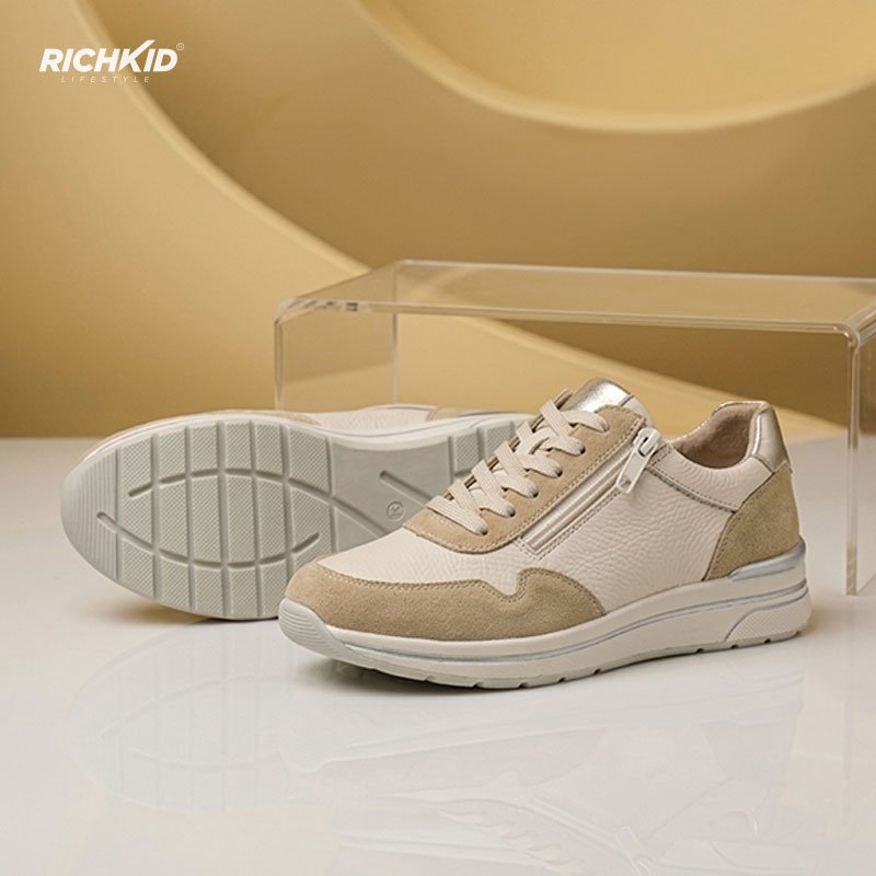 Women Casual Heel Shoes Brown - Image 3