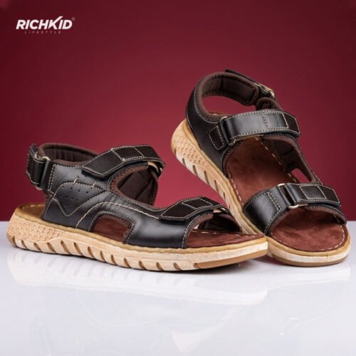 New belt sandals wine Black