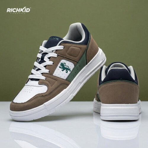White Green Casual Sneakers