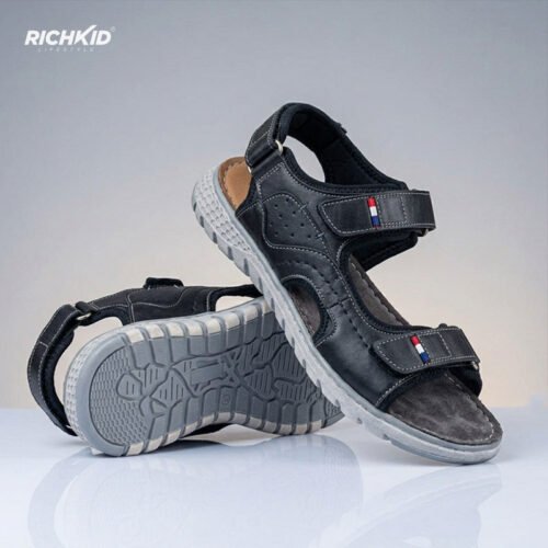 New belt sandals Black Ash