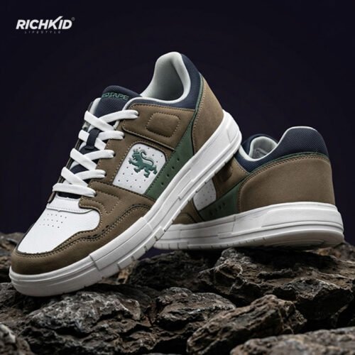 White Green Casual Sneakers