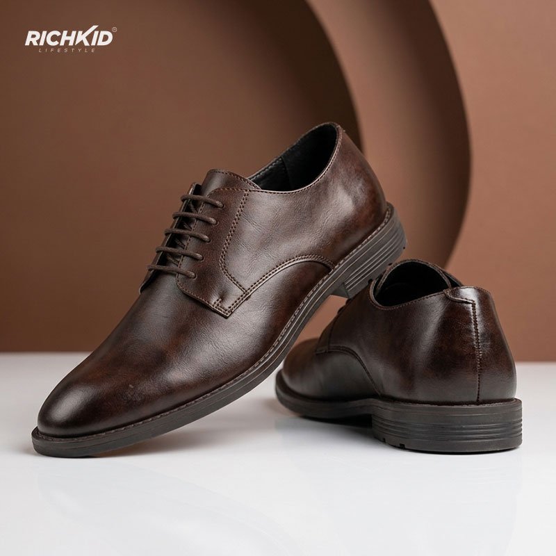 Leather Formal Shoes Dark Chocolate - Image 2