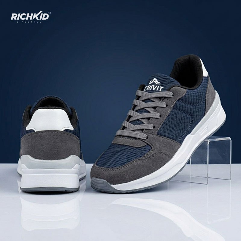 Crivit Suede X Mesh Casual Shoes - Image 3