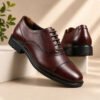 Premium Boot Sole Oxford Shoes Dark Chocolate