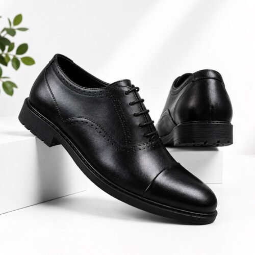 Premium Boot Sole Oxford Shoes Black