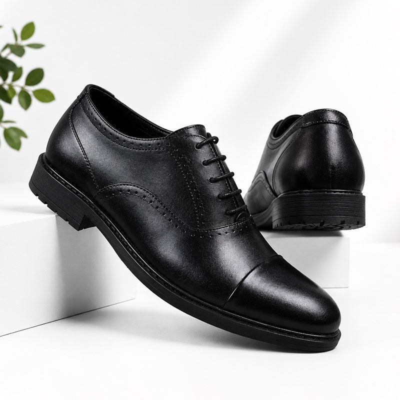 Premium Boot Sole Oxford Shoes Black