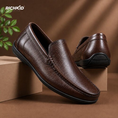 Premium Leather Classic Loafer Chocolate