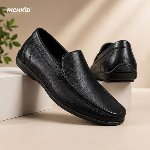 Premium Leather Classic Loafer Black