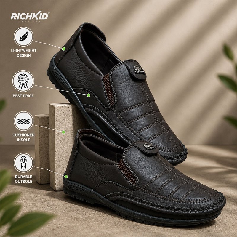 Casual slip-on loafer Chocolate - Image 3