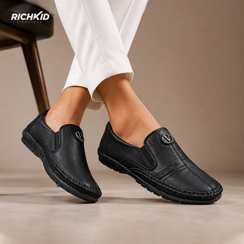 Casual slip-on loafer Black - Image 5