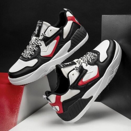 Light elegant shoes RedBlack