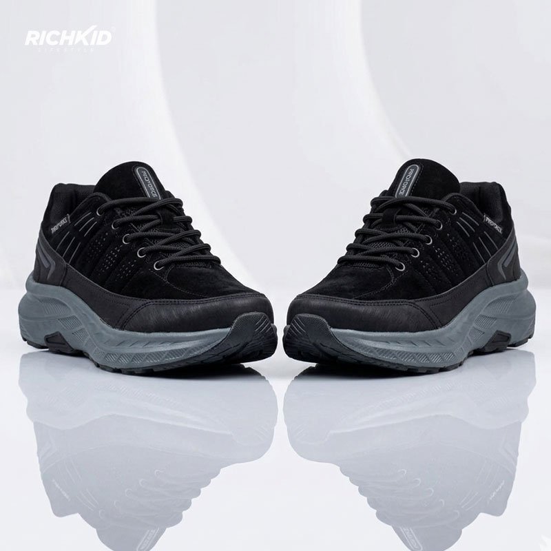 Proforce Suede Casual Shoes Black - Image 3