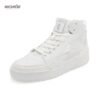 White HighNeck Sneakers - Image 4