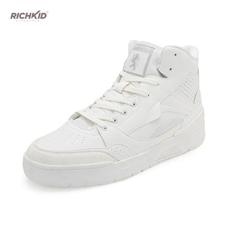 White HighNeck Sneakers - Image 4
