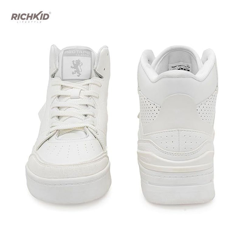 White HighNeck Sneakers - Image 6