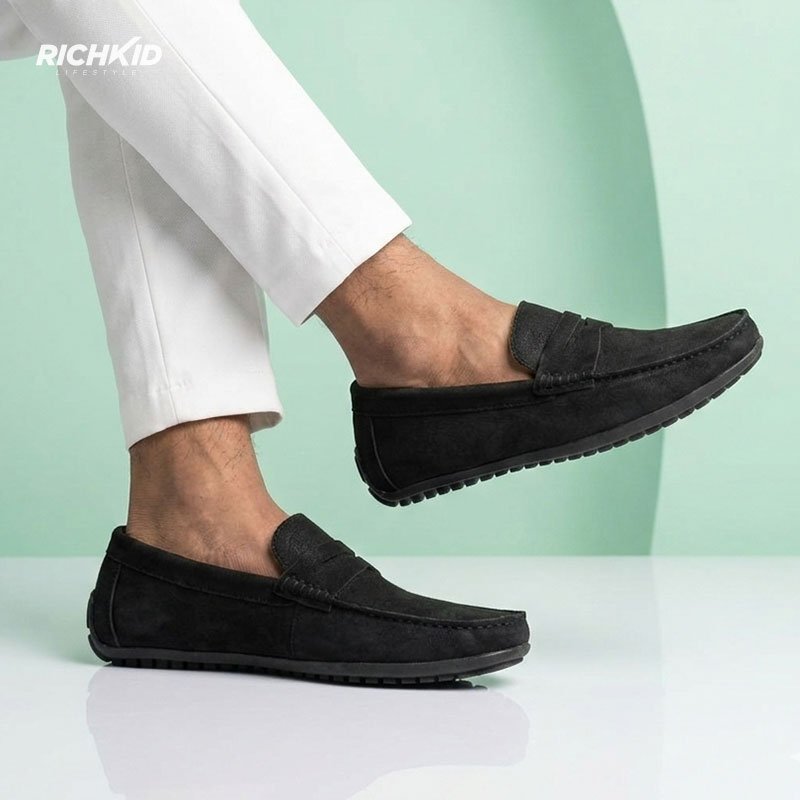 Premium Suede Penny Loafers - Image 4