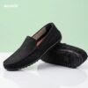 Premium Suede Leather Loafers Plain - Image 3