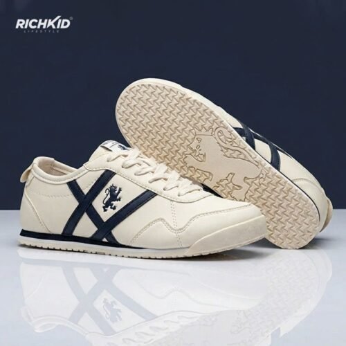 RedTape Classic Beige Navy Shoes