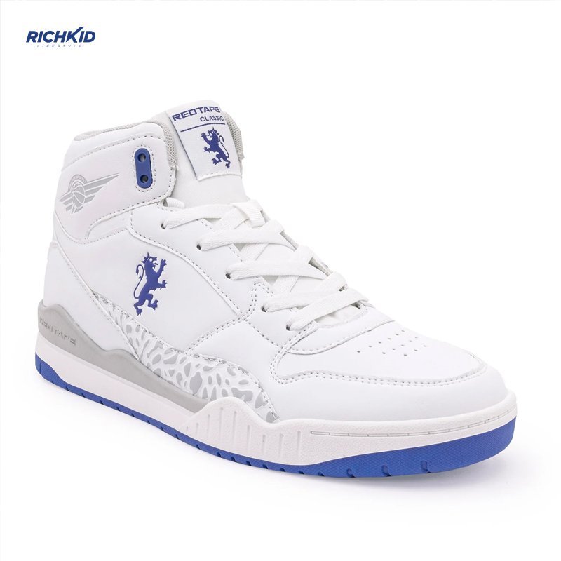 RT HighNeck Blue white Sneakers - Image 3