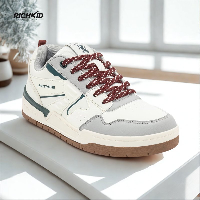 RT Meroon DotLaced Sneakers - Image 6