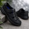 Clarks Genuine Leather Cycle Shoes Textured Black - Image 9