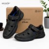 Clarks Genuine Leather Cycle Shoes Plain Black - Image 2