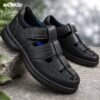 Clarks Genuine Leather Cycle Shoes Textured Black - Image 10
