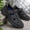 Clarks Genuine Leather Cycle Shoes Plain Black - Image 9