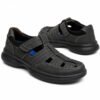 Clarks Genuine Leather Cycle Shoes Plain Black - Image 5