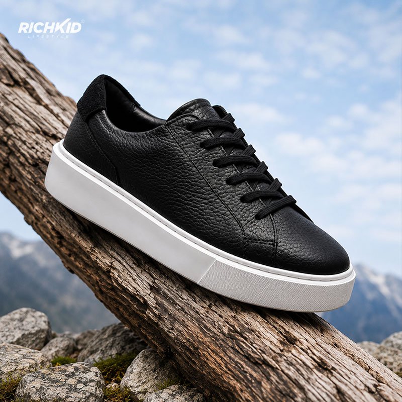 Clark Classic Leather Sneakers Black