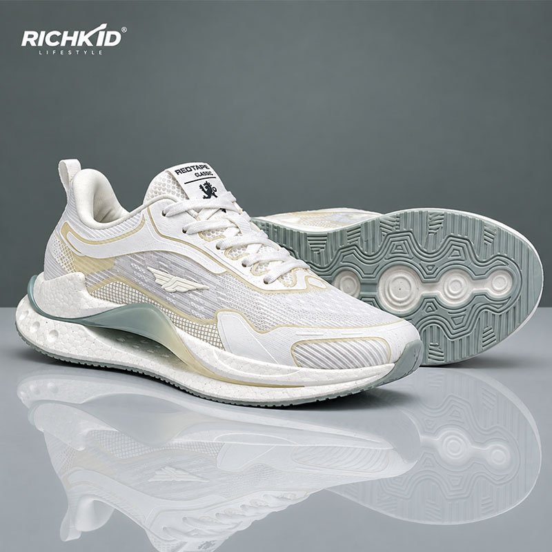 RT sports shoes yellow white - Image 2
