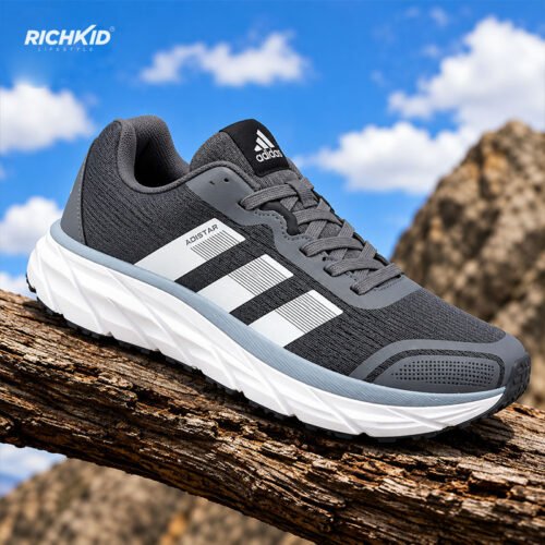 Adidas running shoe dark grey