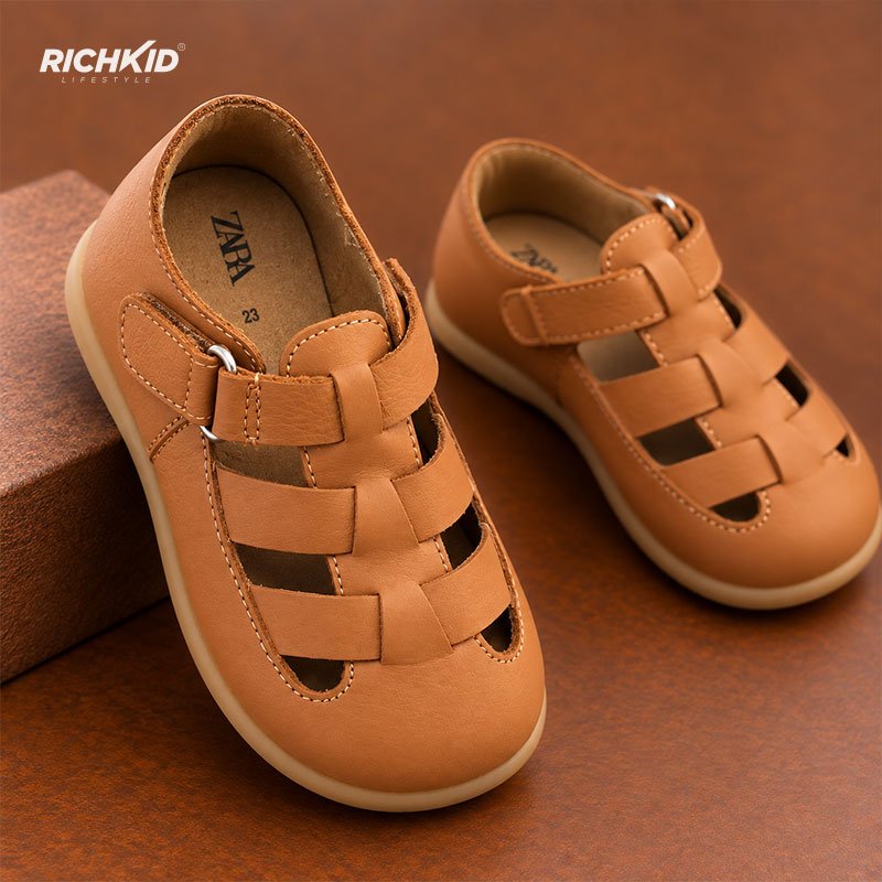 Zara Genuine Leather Kids Sandal