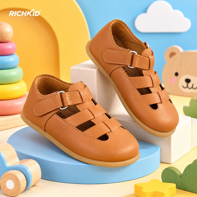 Zara Genuine Leather Kids Sandal - Image 3