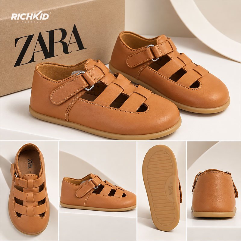 Zara Genuine Leather Kids Sandal - Image 4