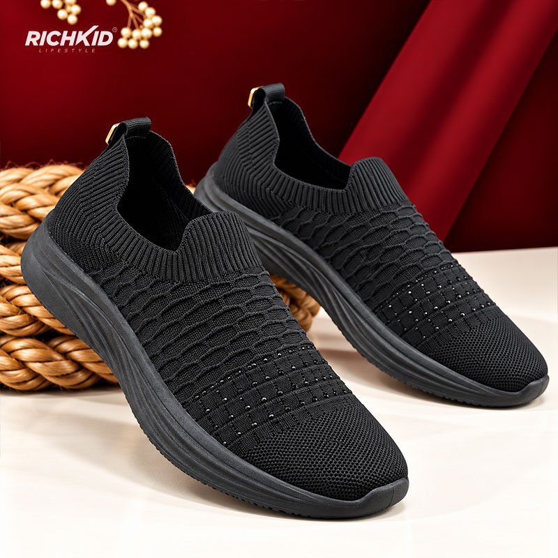 Graceland Super Durable Slip-On Shoes Full Black - Image 2