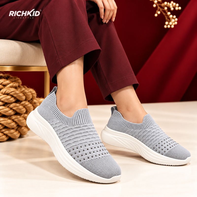 Graceland Super Durable Slip-On Shoes Light Grey - Image 5