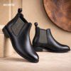Leather Chelsea boot Black
