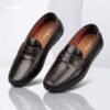 Premium Pattern Leather Penny Loafer Chocolate - Image 3