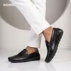Premium Pattern Leather Penny Loafer Black - Image 4