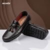 Premium Pattern Leather Tassel Loafer Chocolate - Image 3