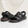 RichKid Elite Comfort Leather Sandal Black - Image 3