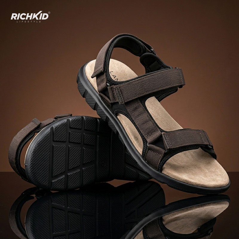 Lanetti Leather Sandal Chocolate - Image 4